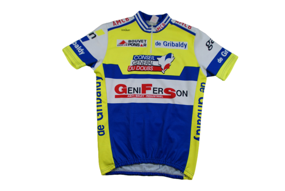 Maillot cyclisme vintage Geniferson Servary Doubs