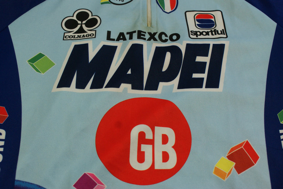 Maillot vélo rétro Latexco Colnago Sportful UCI 1995 Mapei – The Sport Nuggets Maillot vélo rétro Latexco Colnago Sportful UCI 1995 Mapei – The Sport Nuggets