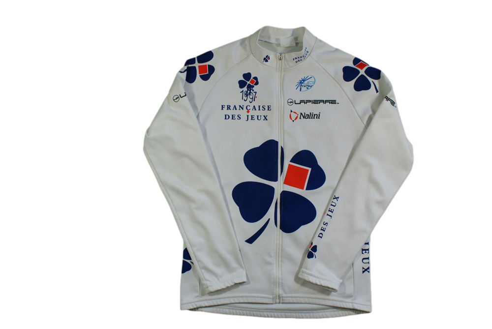 Veste vélo vintage Nalini Française des jeux Lapierre UCI 1997