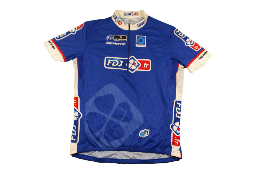 Maillot cyclisme vintage FDJ Le bleuet de France b'Twin