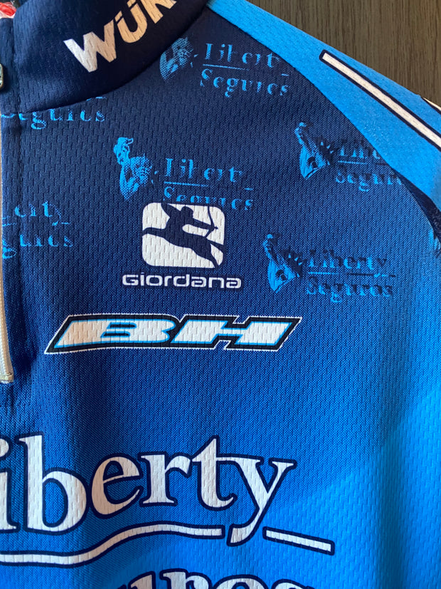 Maillot vélo vintage Giordana Liberty Seguros Wurth