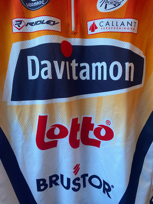 Maillot vélo vintage Vermarc Lotto Davitamon UCI