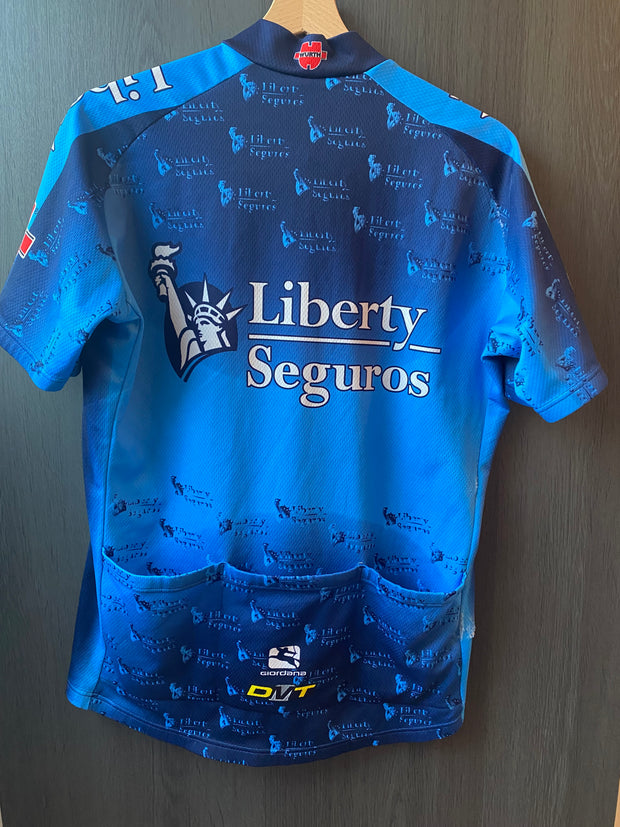 Maillot vélo vintage Giordana Liberty Seguros Wurth