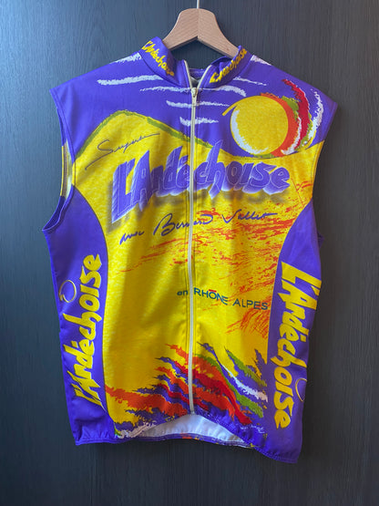 Maillot vélo vintage sans manches L'Ardéchoise