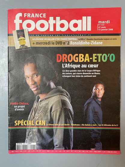 Magazine France Football N°3223 - 15 janvier 2008 - Drogba-Eto'o