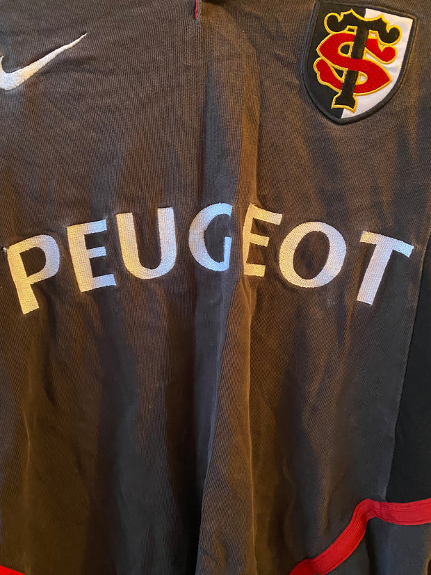 Polo rugby vintage Stade Toulousain Peugeot