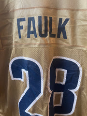 Maillot NFL vintage Rams de Saint-Louis Los Angeles #28 Faulk