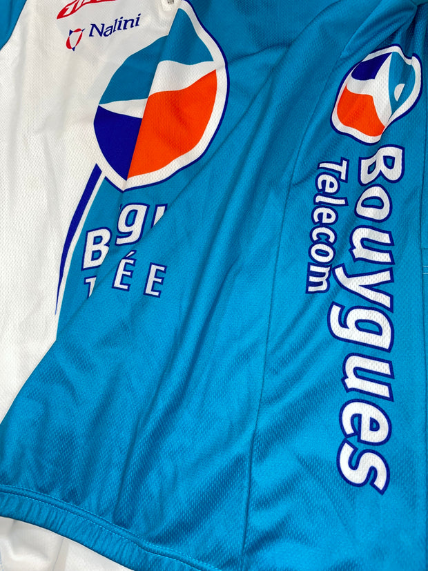 Maillot vélo cyclisme vintage Bouygues Telecom Time Nalini