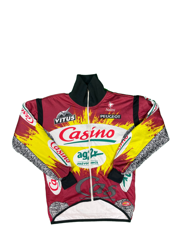 Veste vélo cyclisme vintage Casino AG2R Vitus Peugeot Nalini