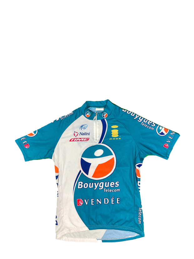 Maillot vélo cyclisme vintage Bouygues Telecom Nalini