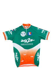 Maillot vélo cyclisme vintage AG2R leclerc Vitry Frignicourt La Griffe