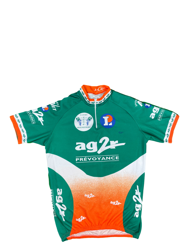 Maillot vélo cyclisme vintage AG2R leclerc Vitry Frignicourt La Griffe