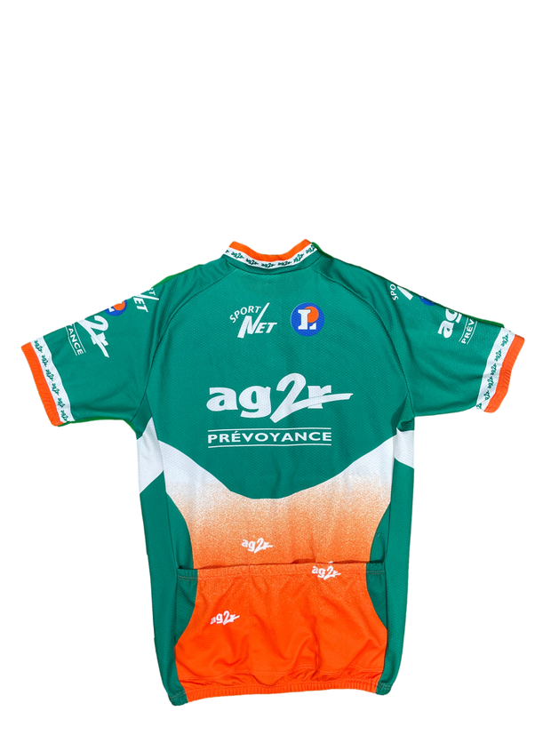 Maillot vélo cyclisme vintage AG2R leclerc Vitry Frignicourt La Griffe