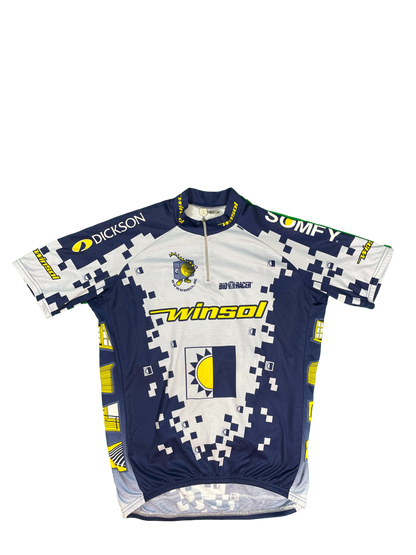 Maillot vélo cyclisme vintage Winsol Dickson Somfy Bio Racer