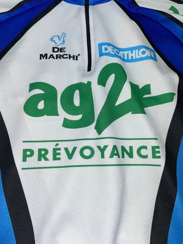 Maillot vélo cyclisme vintage AG2R decathlon De Marchi