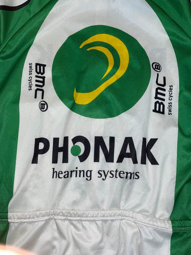 Maillot vélo cyclisme vintage Phonak BMC