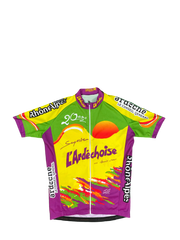Maillot vélo cyclisme vintage l'Ardéchoise Bernard Thevenet