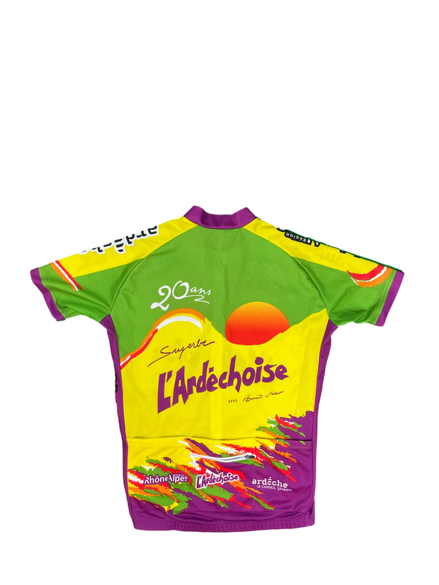 Maillot vélo cyclisme vintage l'Ardéchoise Bernard Thevenet