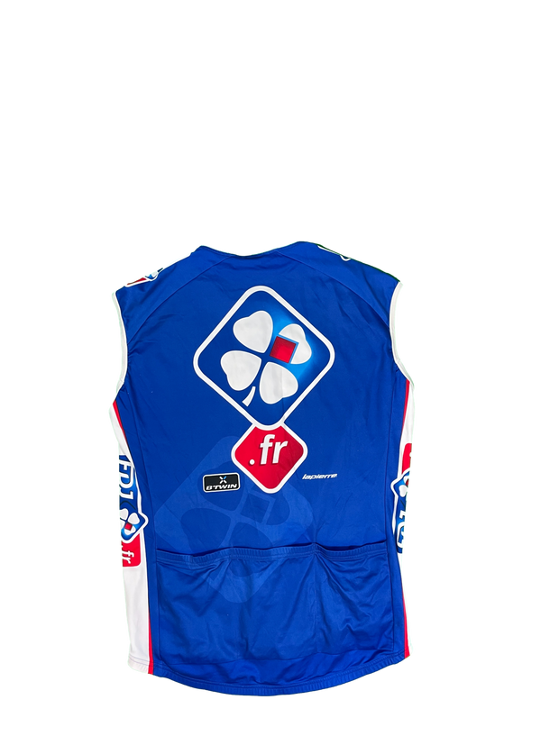 Maillot vélo cyclisme vintage FDJ Btwin Lapierre