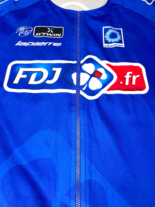 Maillot vélo cyclisme vintage FDJ Btwin Lapierre