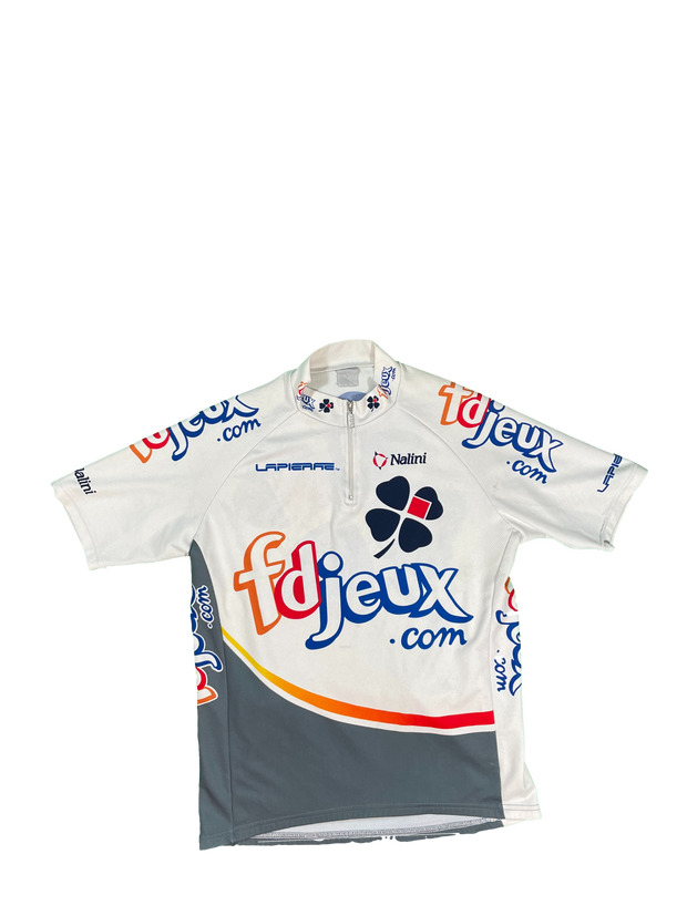 Maillot vélo cyclisme vintage FDJ Nalini