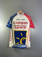 Maillot vélo vintage Team Cofidis Decathlon conception