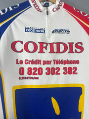 Maillot vélo vintage Team Cofidis Decathlon conception