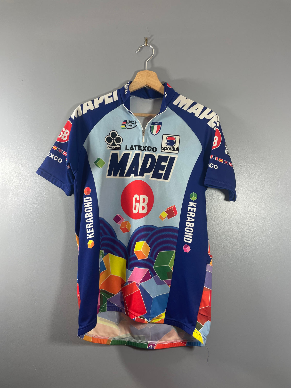 Maillot vélo vintage Mapei Latexco sportful colnago