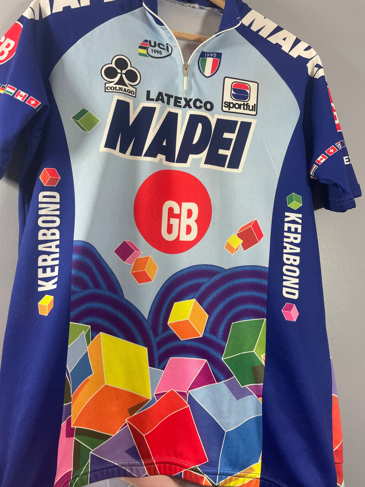 Maillot vélo vintage Mapei Latexco sportful colnago