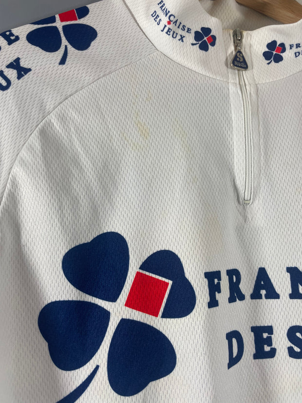 Maillot vélo vintage FDJ Sibille Française des jeux