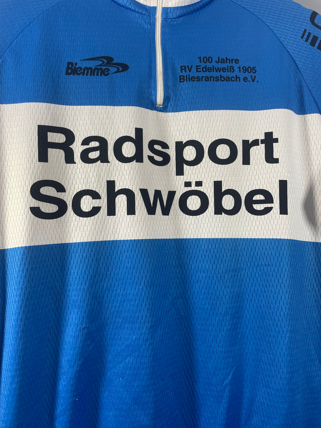 Maillot Cycliste Vintage Biemme Saucony Cinelli Rouge Taille M