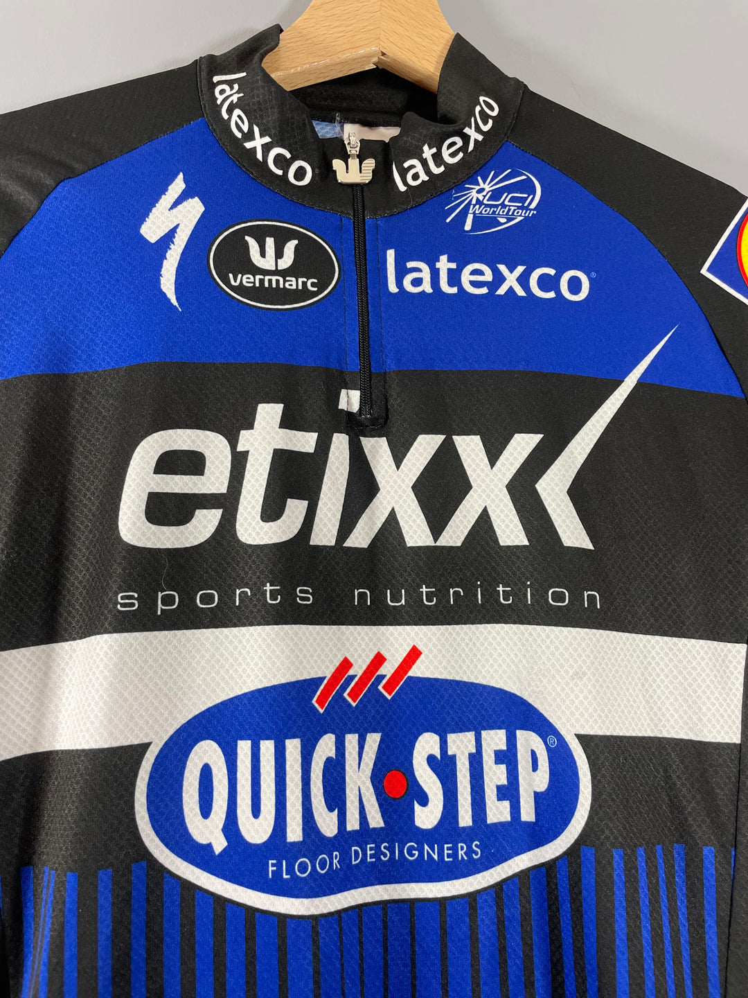 Maillot Vélo Vintage Vermarc - Quick Step Time Peugeot Latexco - XXL