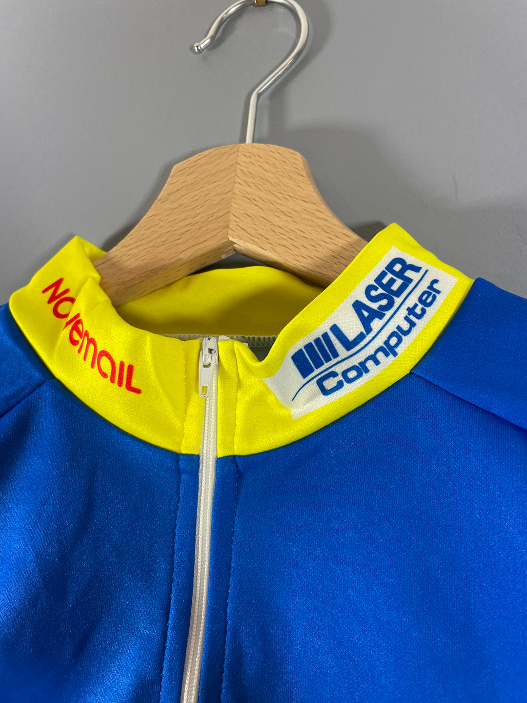 Maillot Cycliste Vintage Novemail Histor Laser Computer 1993 – Biemme – Taille XXL