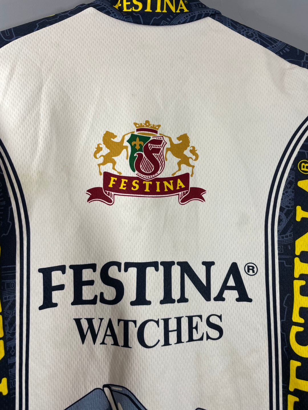 Maillot vélo rétro Sibille Festina Peugeot Maillot vélo rétro Sibille Festina Peugeot