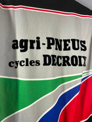 Maillot vélo vintage Sibille Agri-Pneus cycles Decroix