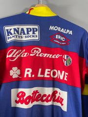 Maillot vélo vintage Alfa Romeo Pitau Guido Knapp Bottecchia Vermarc R.Leone