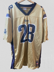 Maillot NFL vintage Rams de Saint-Louis Los Angeles #28 Faulk