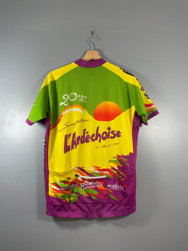 Maillot vélo cyclisme vintage l'Ardéchoise GSG