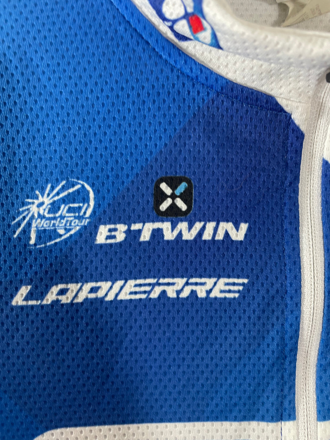 Maillot Cycliste Vintage FDJ Lapierre B'Twin – Taille L – Occasion