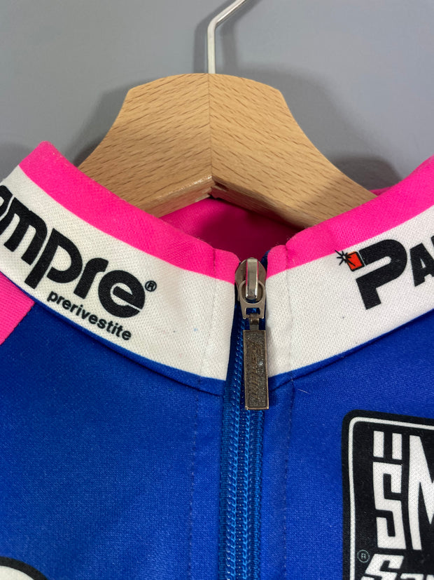 Maillot vélo cyclisme vintage Lampre SMS Panaria Colnago