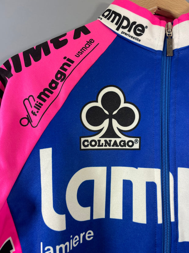 Maillot vélo cyclisme vintage Lampre SMS Panaria Colnago