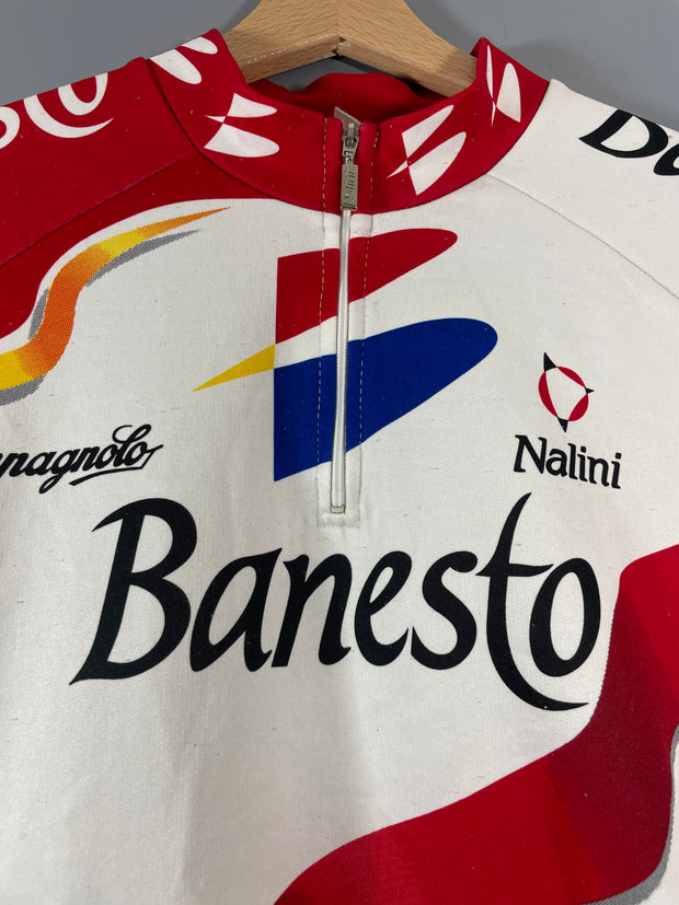 Maillot vélo cyclisme vintage Banesto Nalini