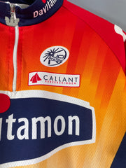 Maillot vélo cyclisme vintage Lotto Davitamon Vermarc