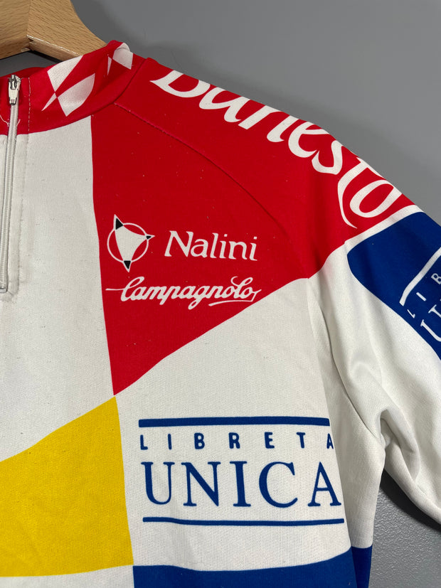 Maillot vélo cyclisme vintage Banesto Nalini Liberta Unica