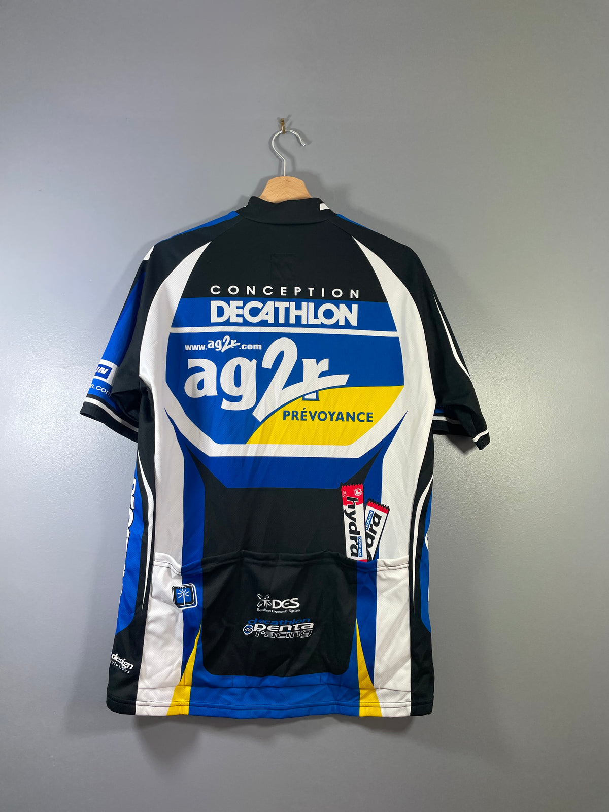 Maillot vélo cyclisme vintage AG2R Conception Decathlon