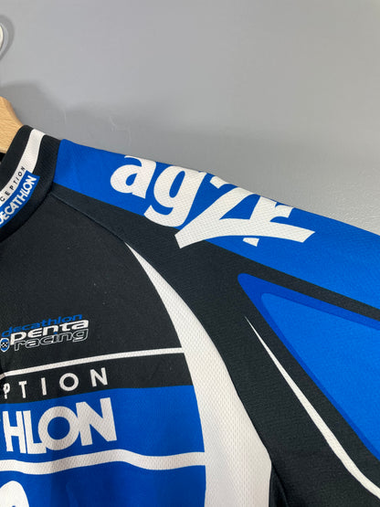 Maillot vélo cyclisme vintage AG2R Conception Decathlon