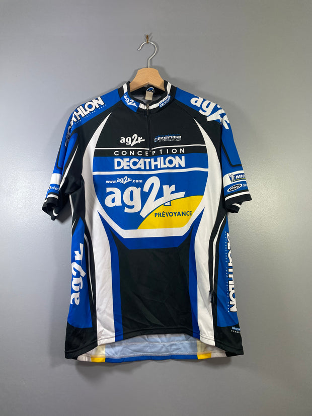 Maillot vélo cyclisme vintage AG2R Conception Decathlon