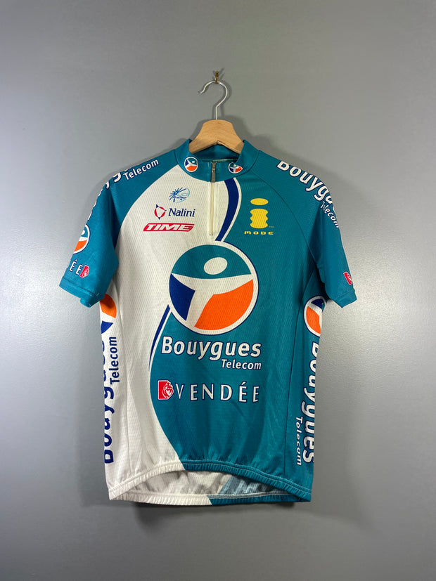 Maillot vélo cyclisme vintage Bouygues telecom Nalini Vendée Time