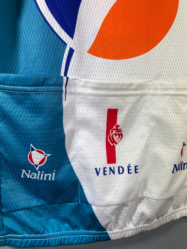 Maillot vélo cyclisme vintage Bouygues telecom Nalini Vendée Time