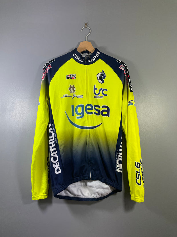 Maillot vélo cyclisme vintage Diffusport Igesa Decathlon